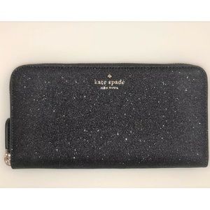 NWT Kate Spade Lola Large Continental Glitter Wallet